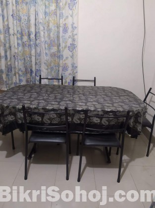 Dining Table with 6 pcs Chair